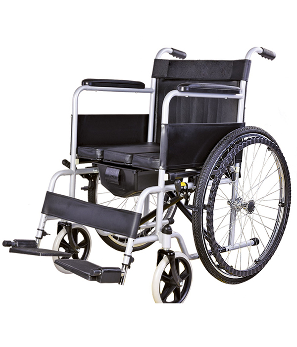 manual wheelchair with toilet